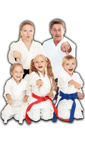 Martial Arts Lessons for Families in Woodbridge VA - Sitting Group Family Banner